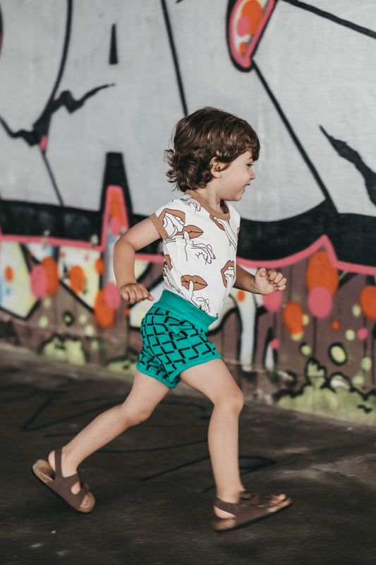 Geometric Knitted Shorts