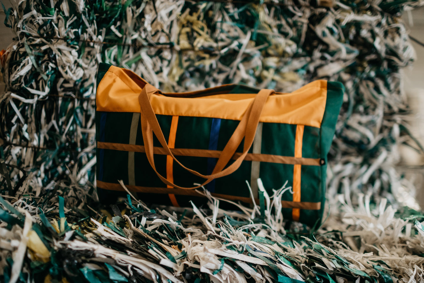 Colorful Puzzle Beach Bag