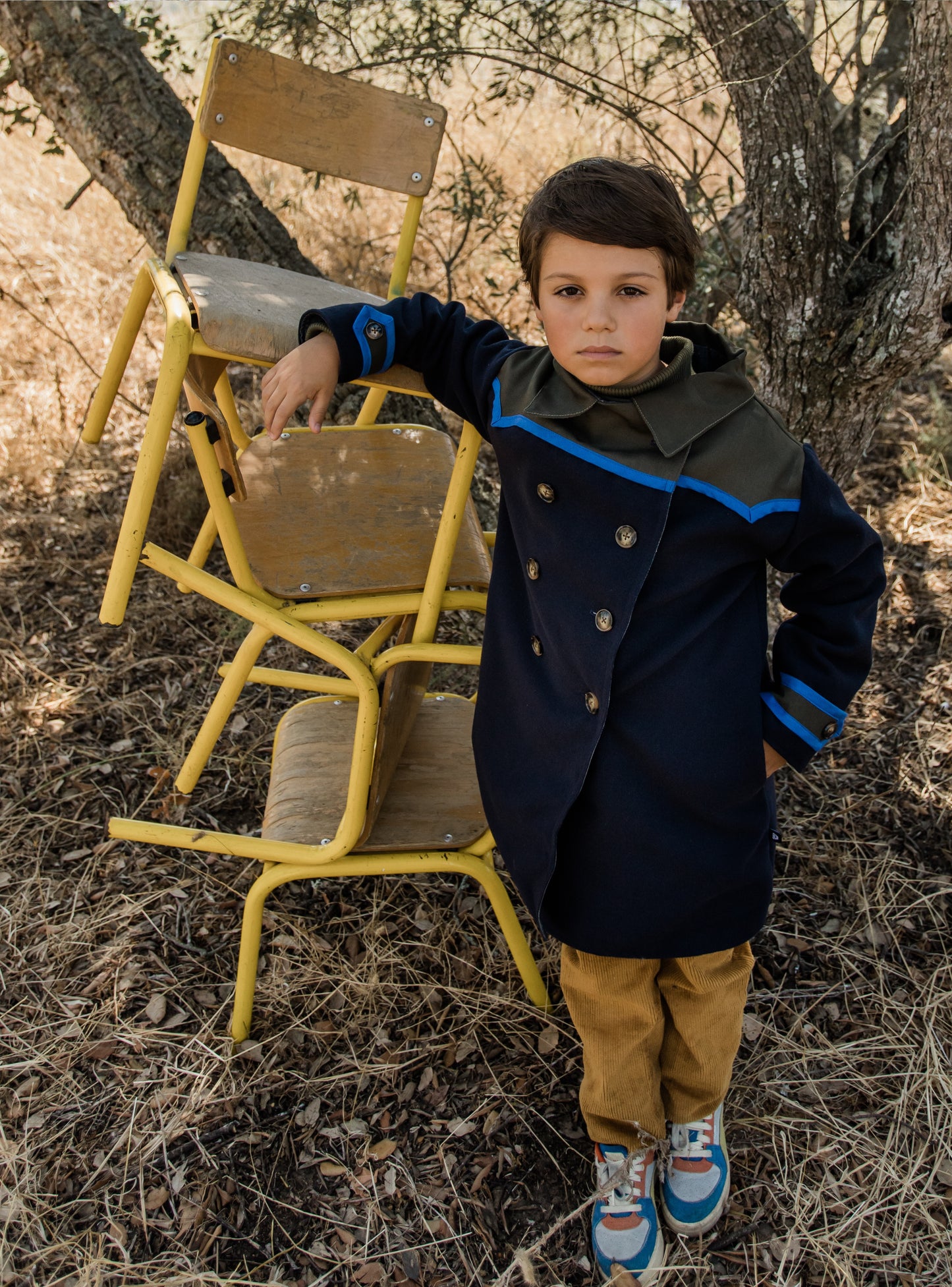 Colorblock Coat