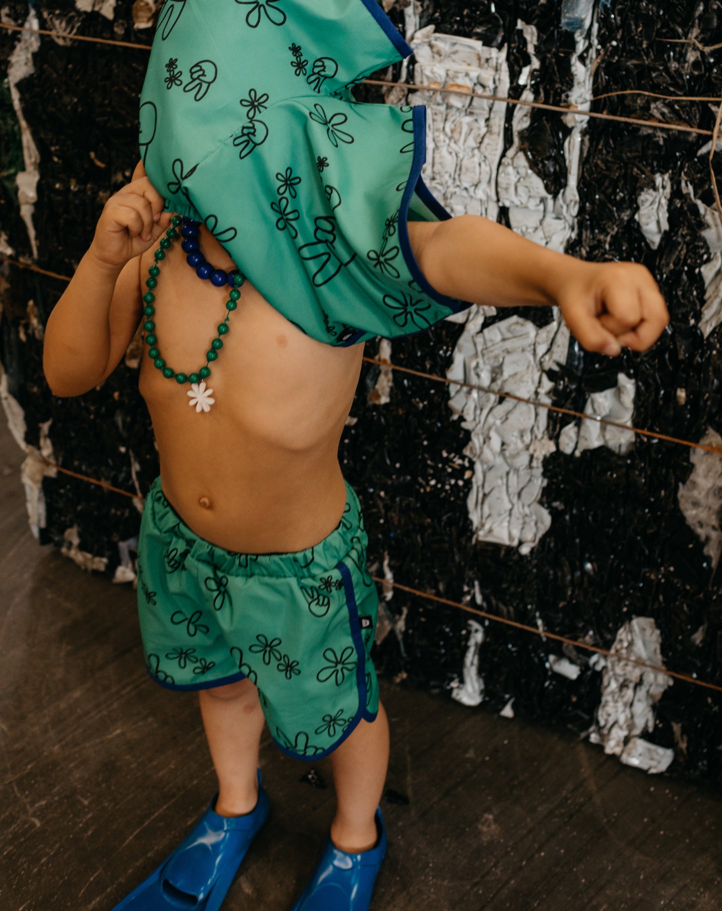Peace and Love Swim Trunk