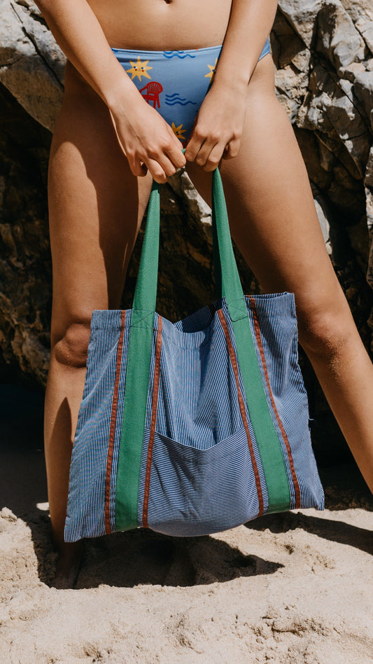 Navy Tote Bag