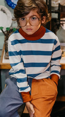 Striped Turtleneck T-shirt