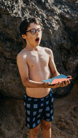 Block Beat Swim Trunk