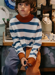 Striped Turtleneck T-shirt