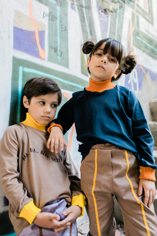 Orange Touch High Collar