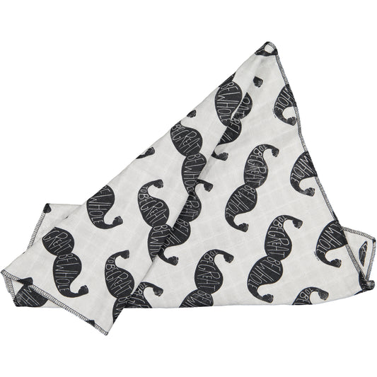 mini Mustache Swaddle