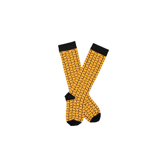 Orange Geometric Sock